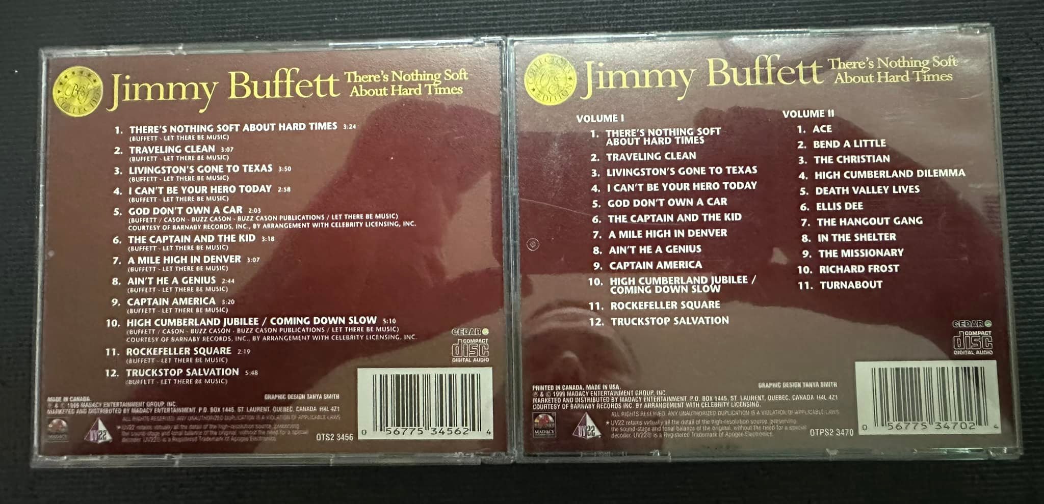 Madacy Entertainment 1999 Canadian CDs with different tracks