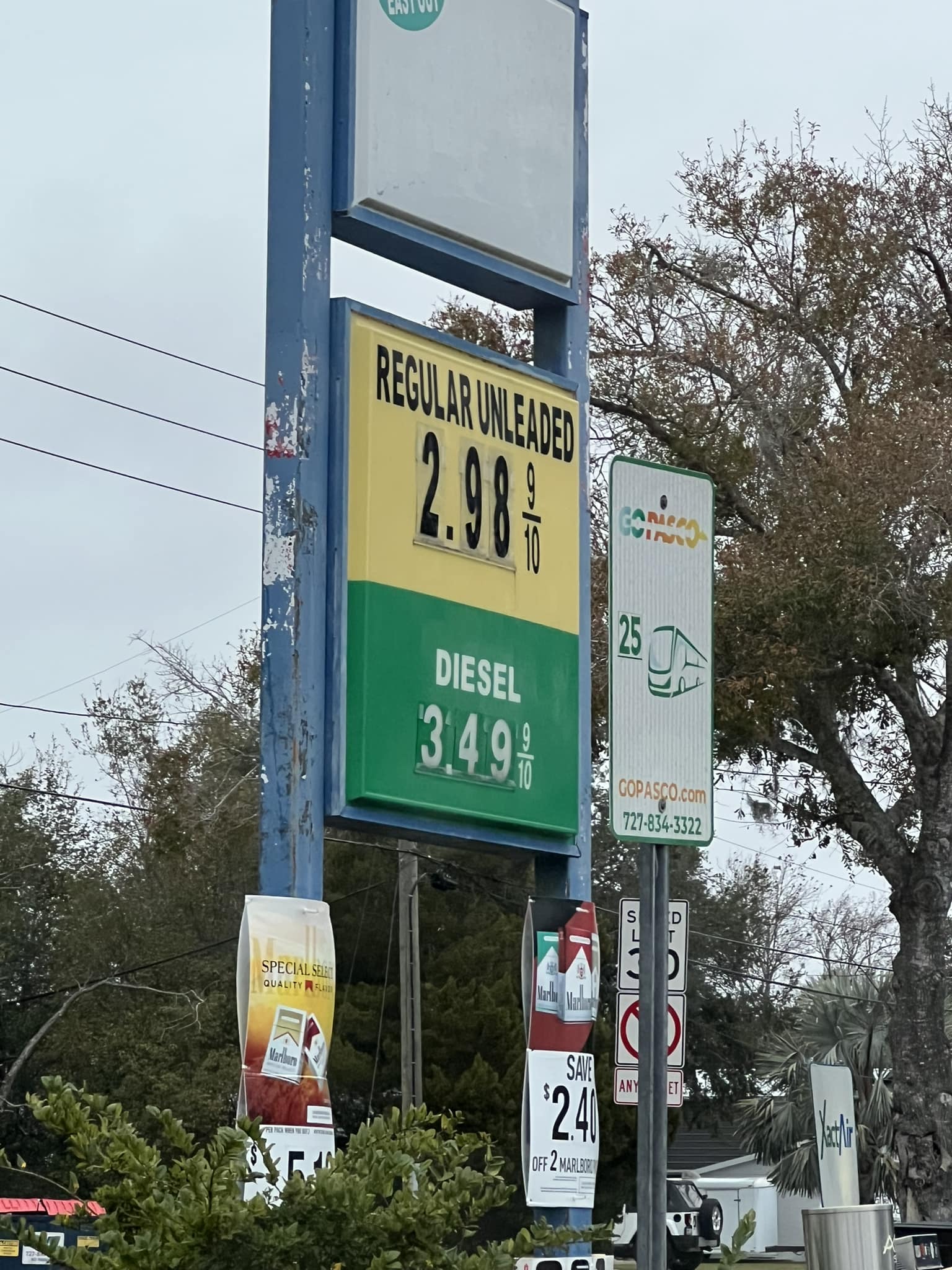 Gas prices today at Circle K on Sorrento Road in Pensacola, FL