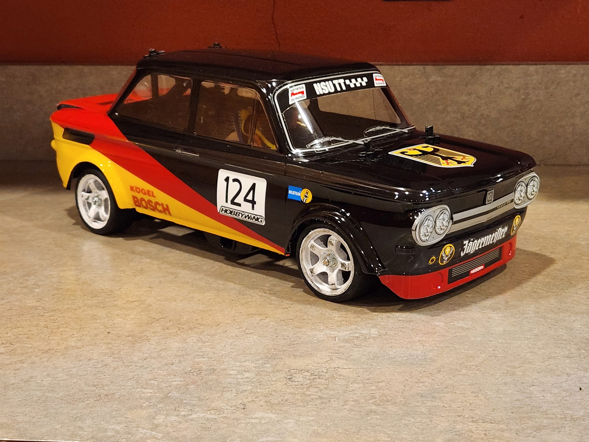 Tamiya NSU TT Jägermeister finished! M-05 Chassis. Carson Tamiya