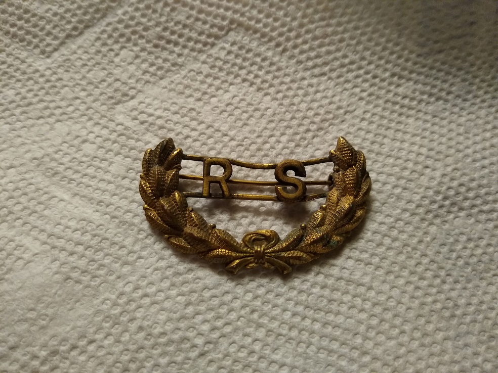 Military insignia collection display