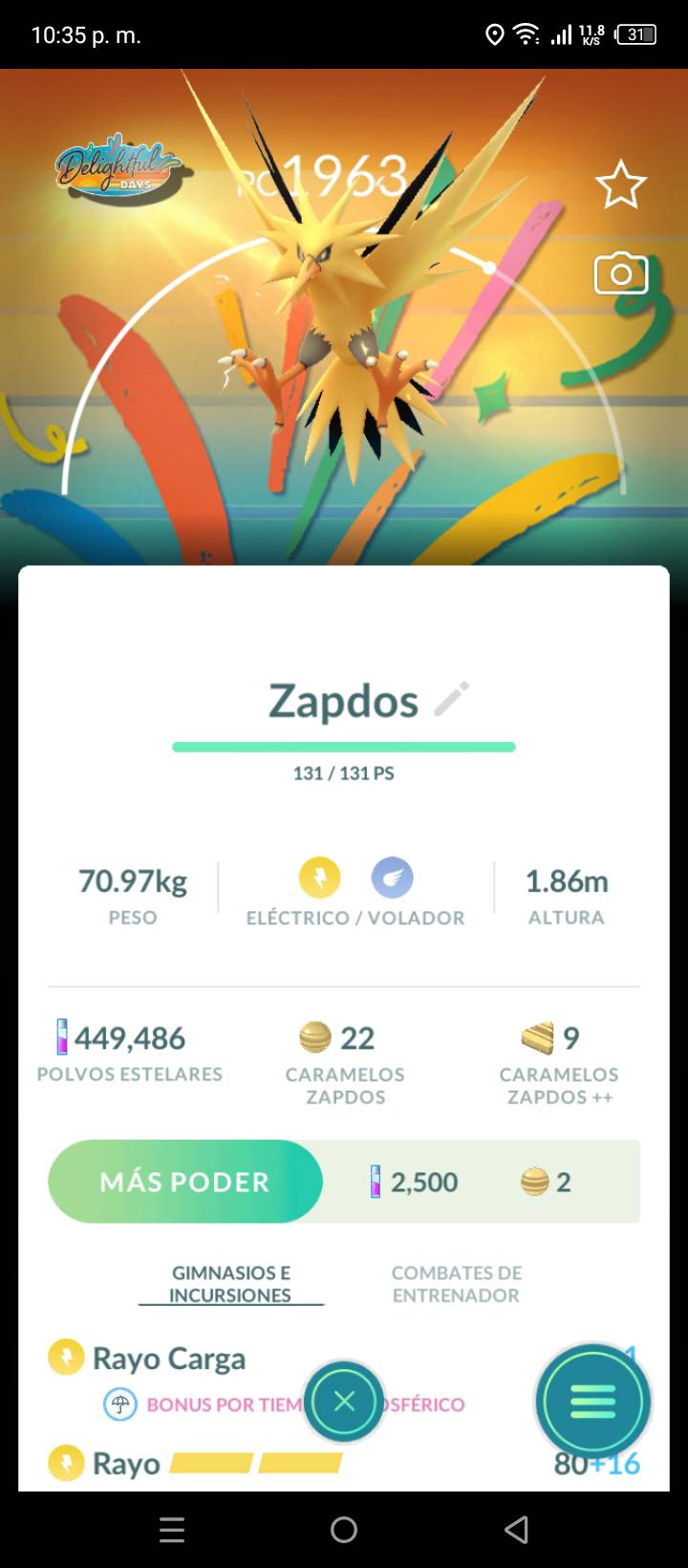 Shiny Galarian Zapdos Per Pok&eacute;mon Go - Registrato, Non Registrato O Fortunato