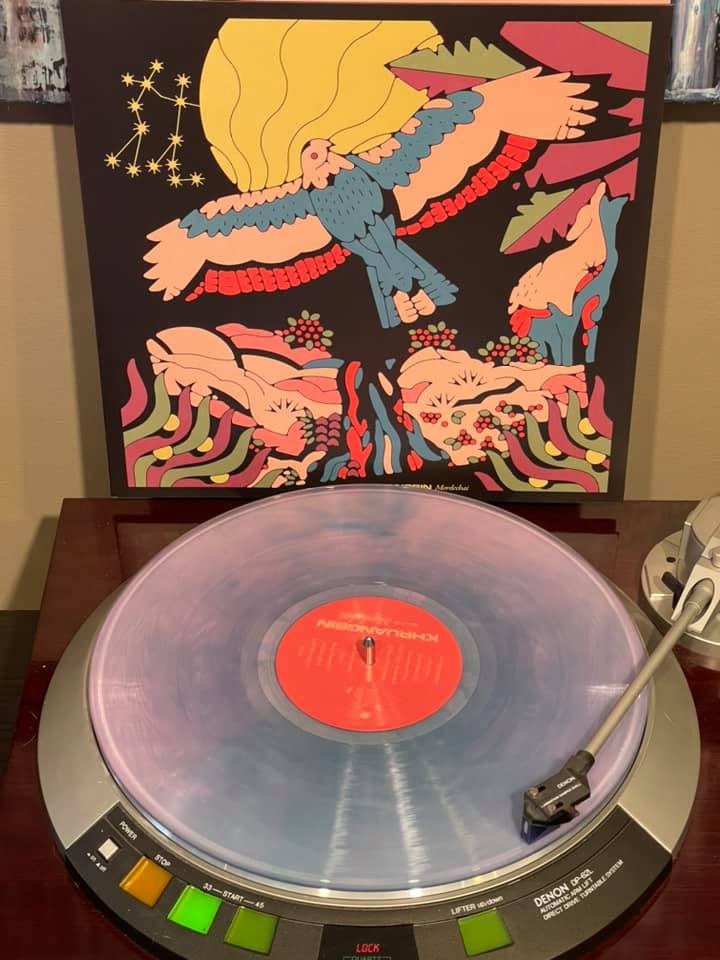 Khruangbin's Mordechai album on dark purple vinyl