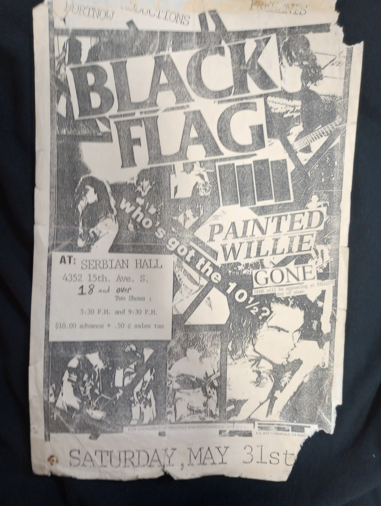 Black Flag concert at Norway Center in Seattle