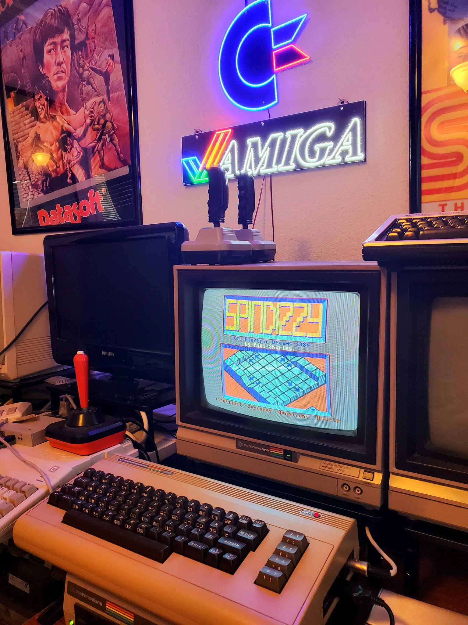 Spindizzy game on Commodore 64