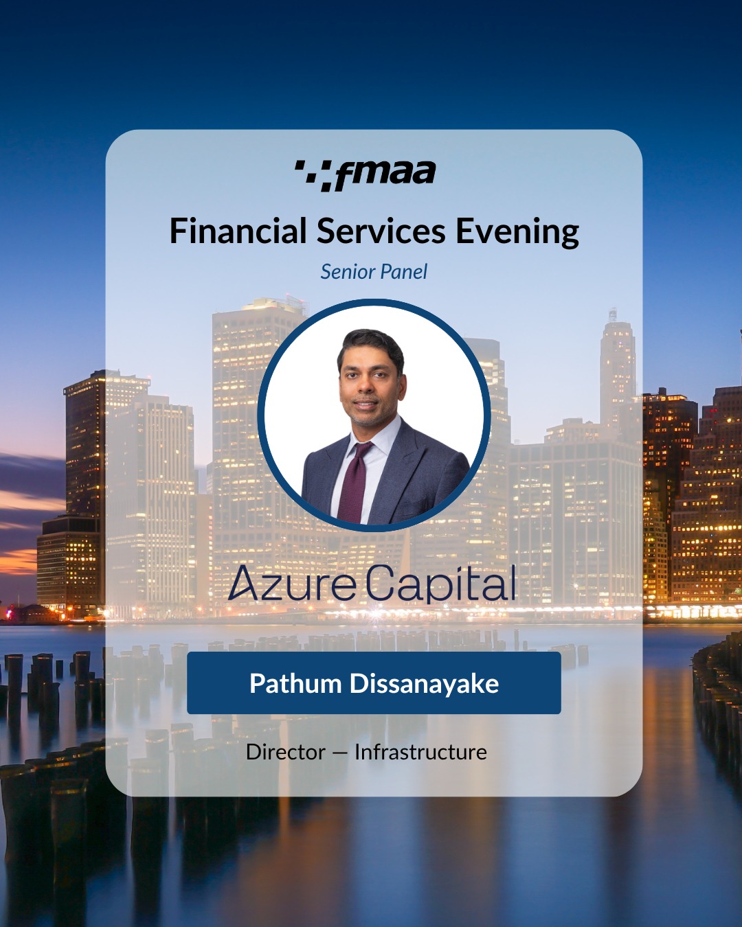 FMAA - Introducing our fourth panellist for Financial Services Evening ...