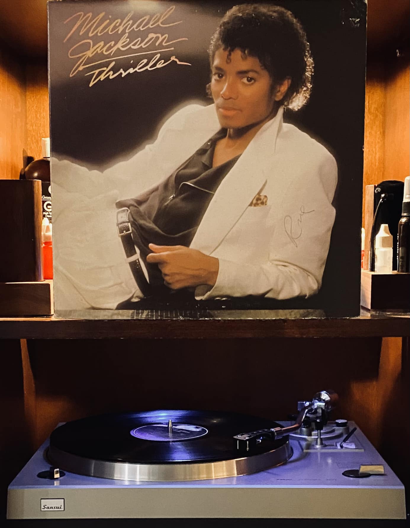 Michael Jackson 24kt gold-plated record collectible