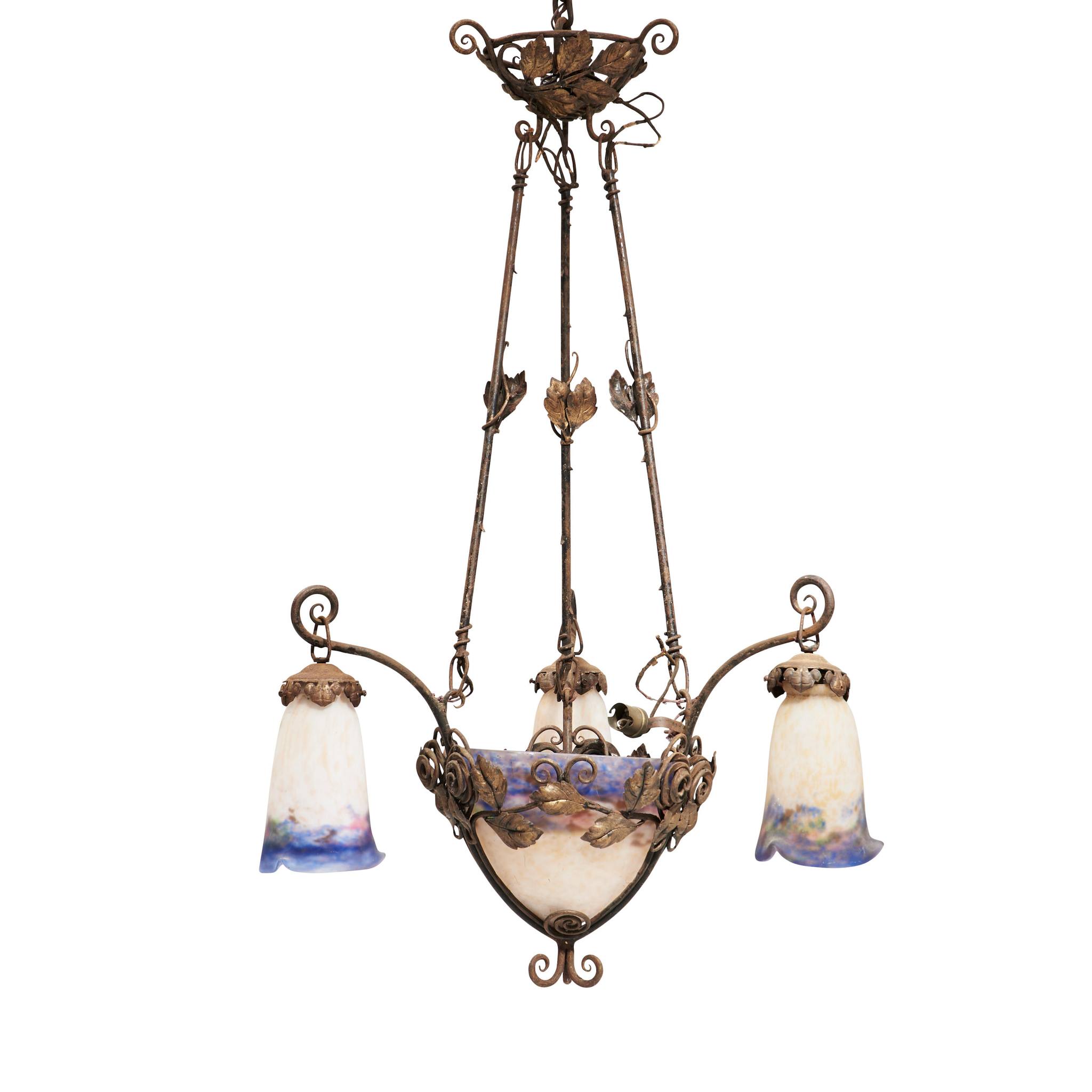 Muller Freres Luneville lamp from Paris street market
