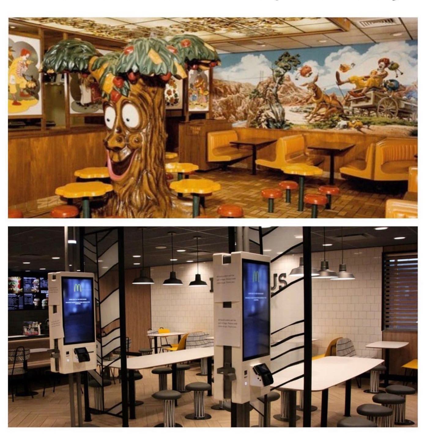 その他 McDonald's 90s Restaurant Replica McDonald's restaurant with 70s and 90s design elements