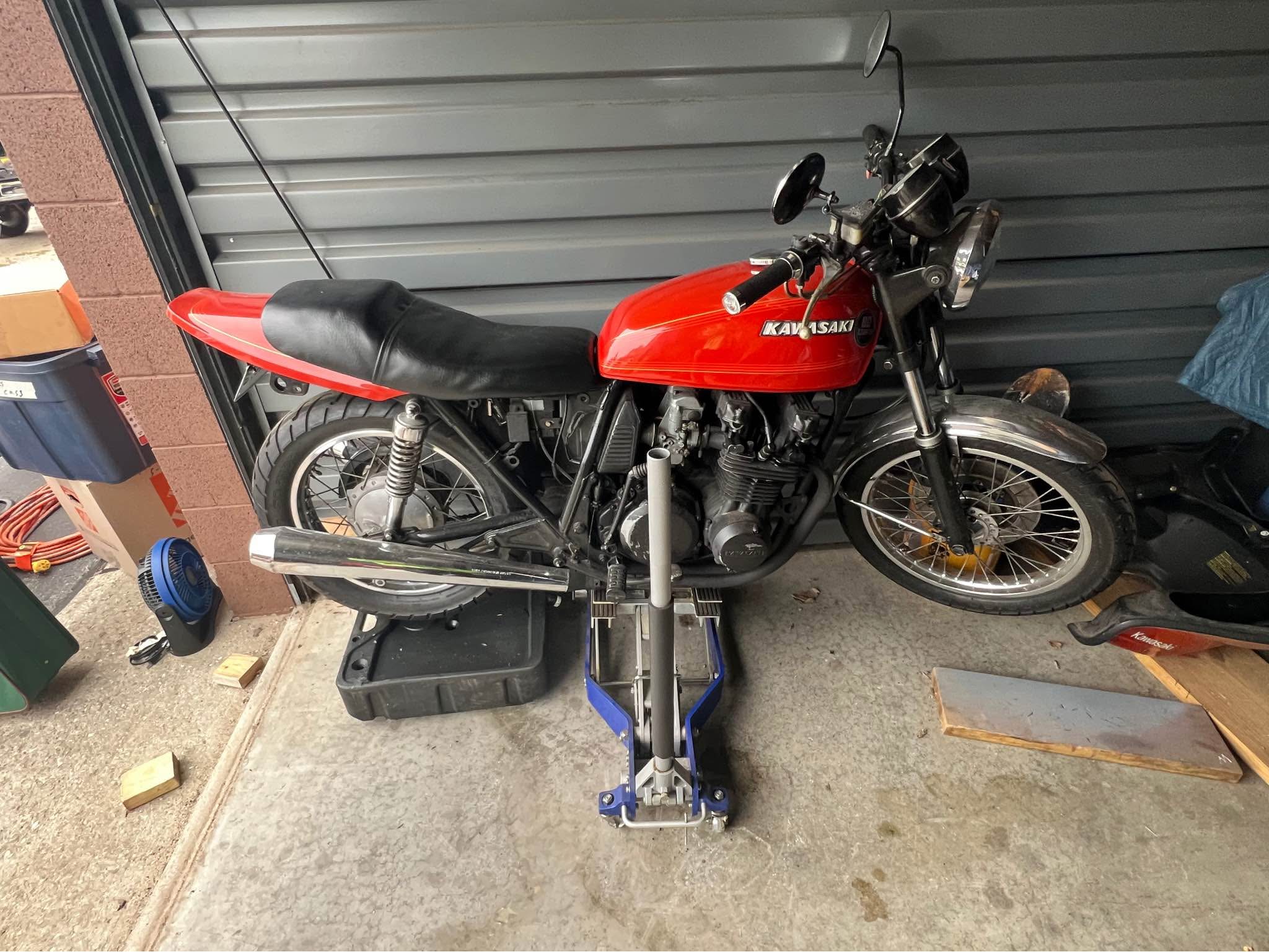 Kawasaki bike for sale with 21670 miles and maintenance history