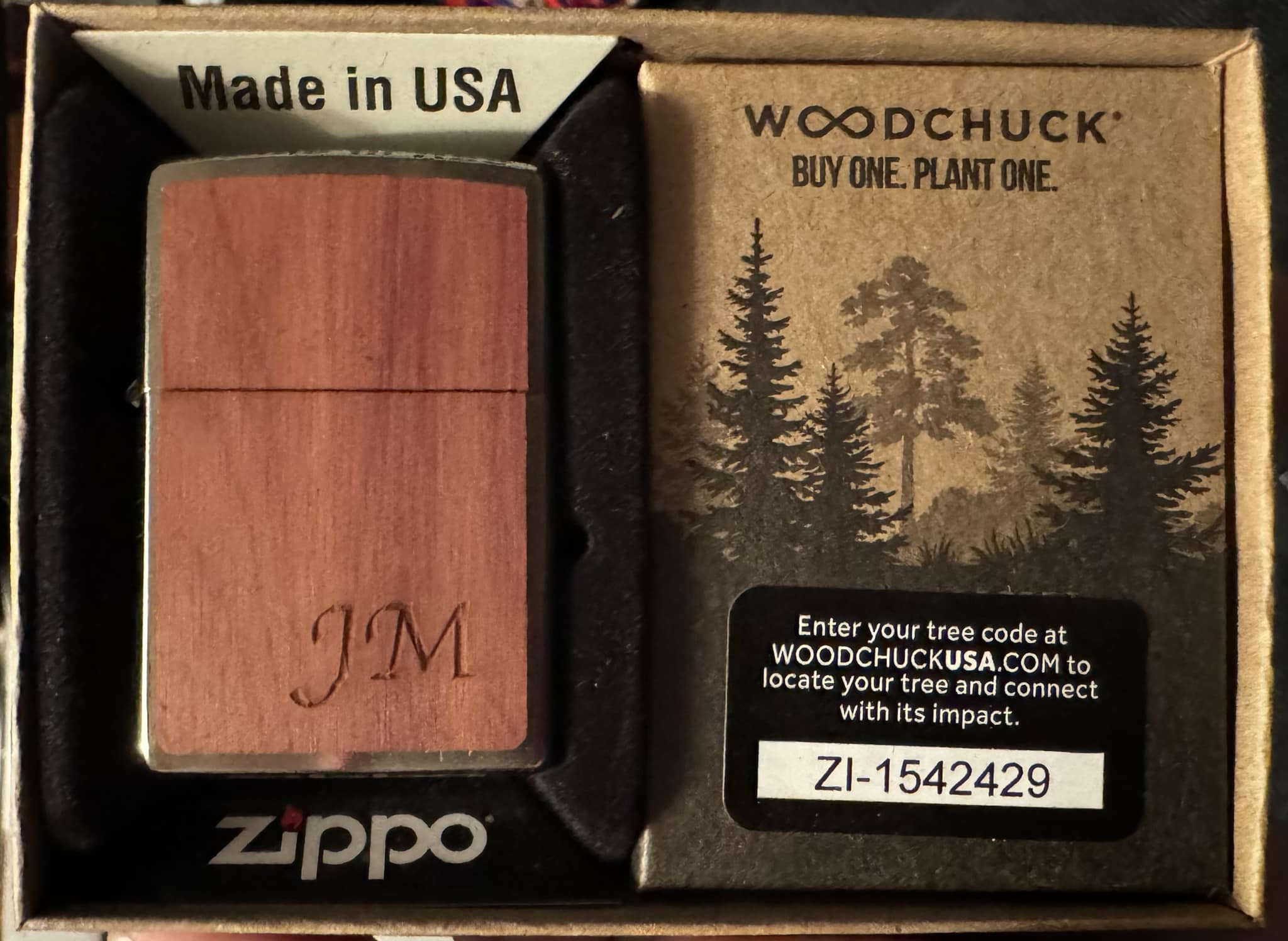 Marlboro Zippo with personalized initials