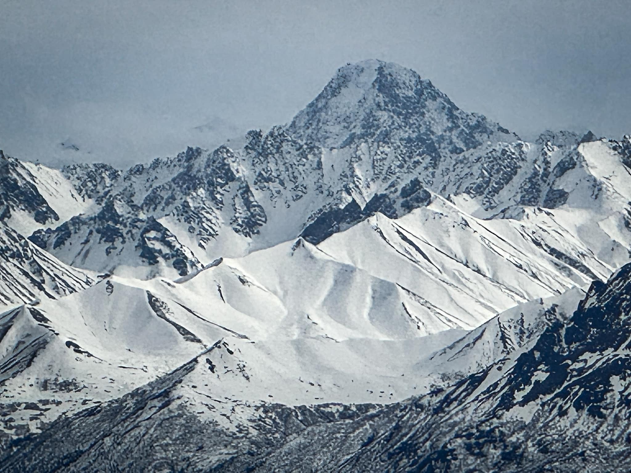 Chugach Mountains rockslide aerial photos and videos