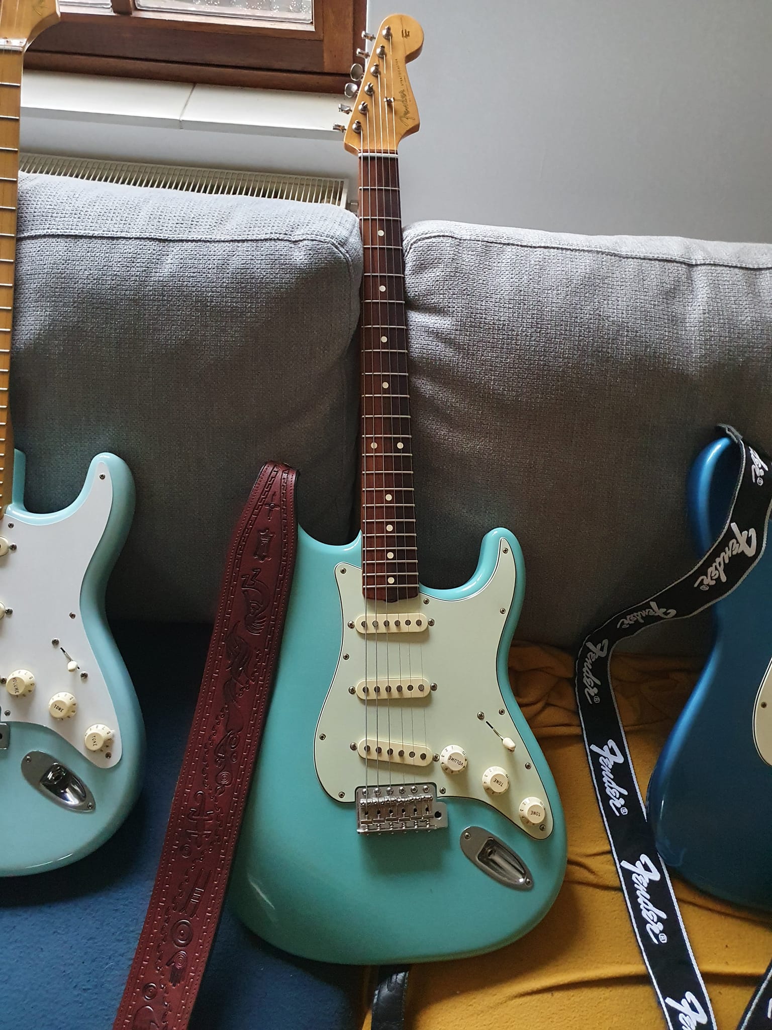 Fender blue Stratocaster added to collection