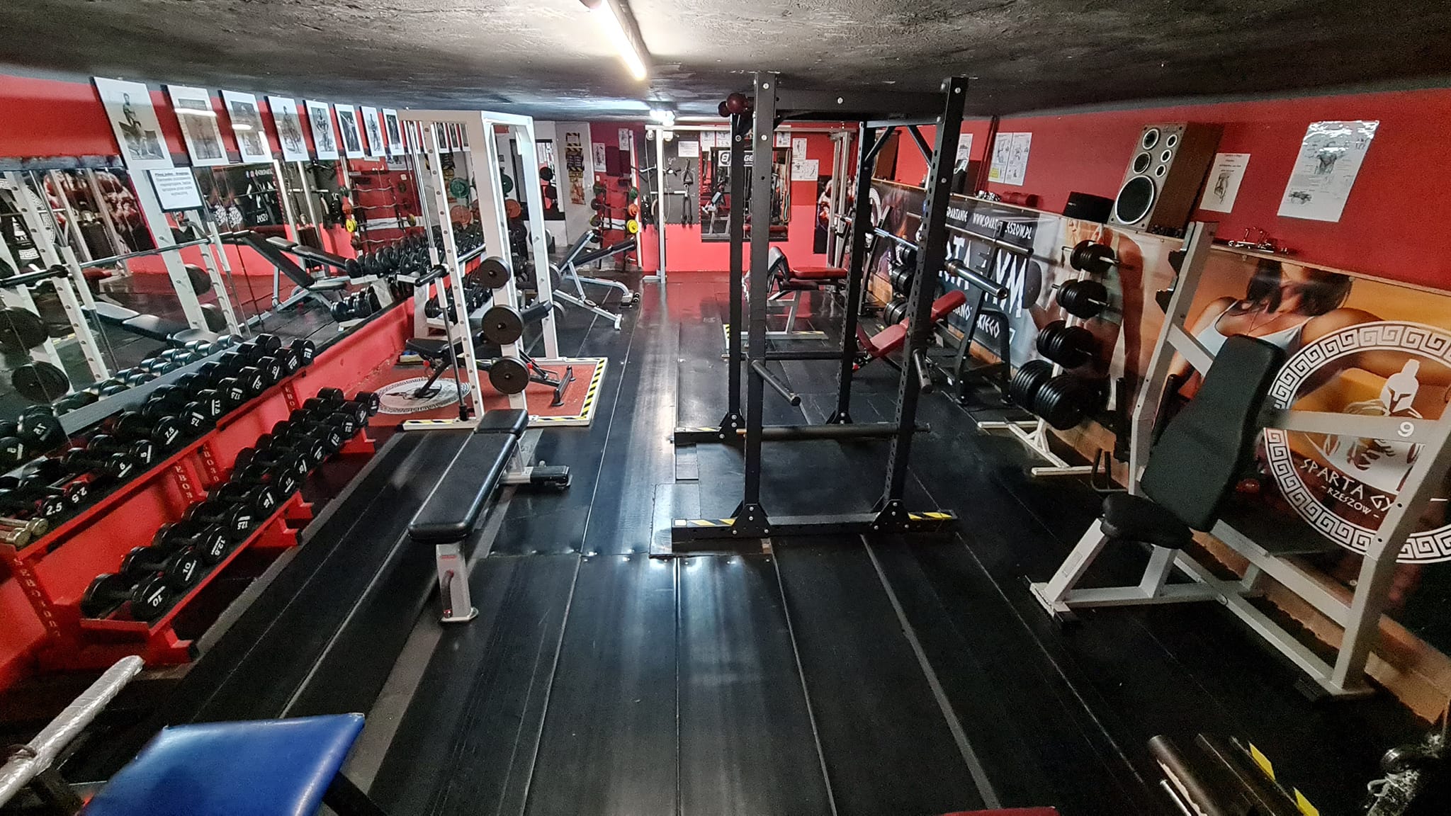 Oldschool gym in the basement, which was established in 1996 