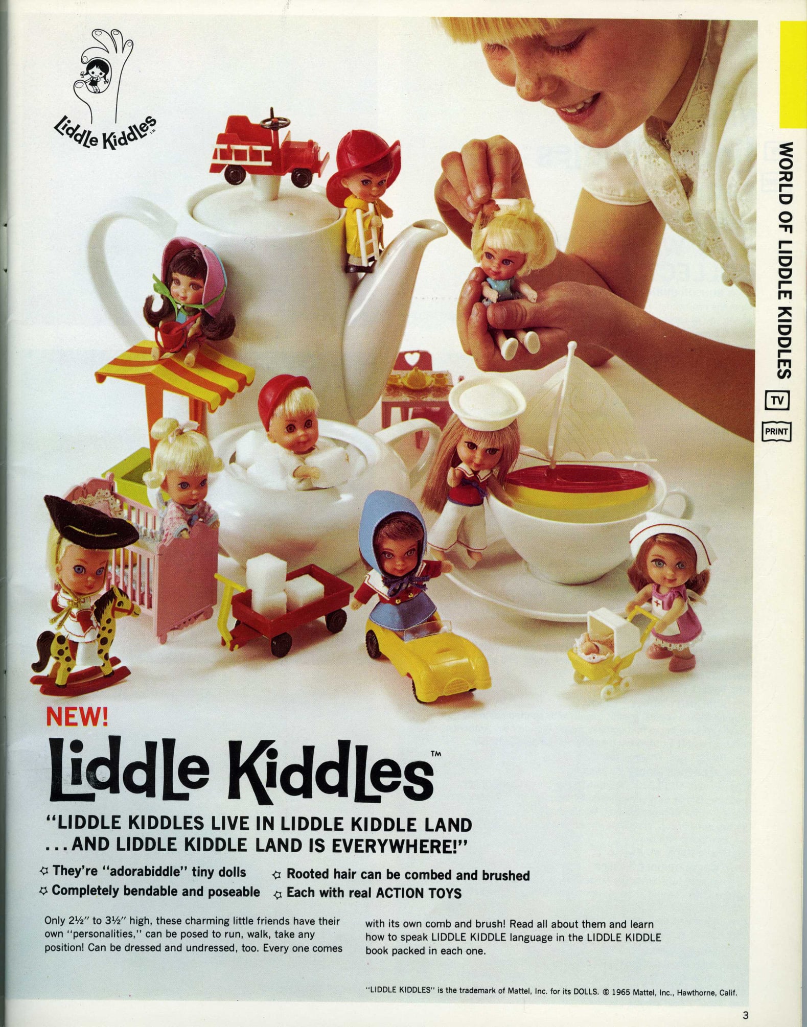 1967 Goldilocks and her bear Liddle Kiddles