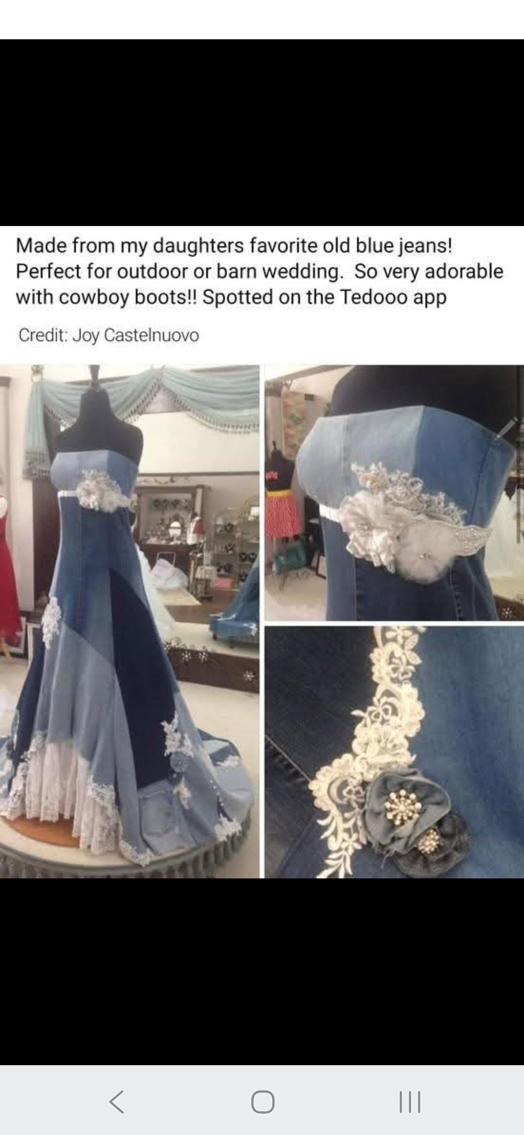 blue jean wedding dress The Linda Dress in Denim Blue Windsor 14 / Denim Blue Windsor