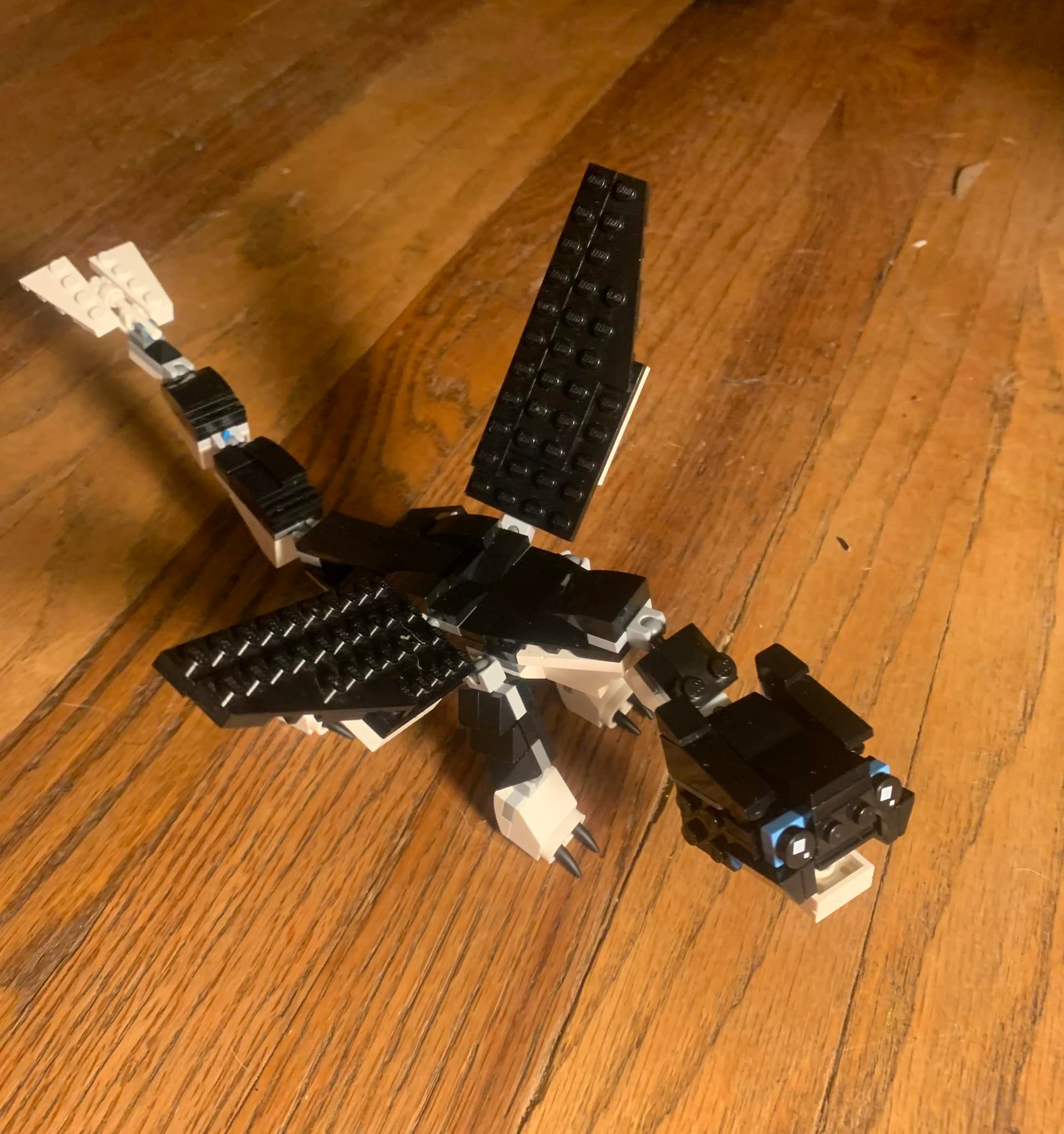 My 9yr old daughte Izzy's MOC(My Own Creation) of “Thunder” from