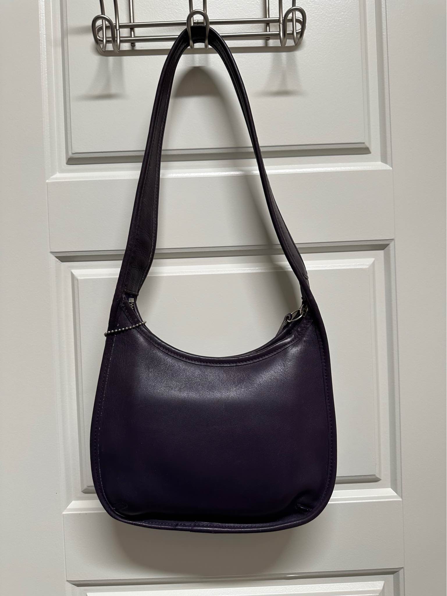 Coach Purple Mini Ergo, Nickel Hardware. No. D8D-9020. $125 +$12 