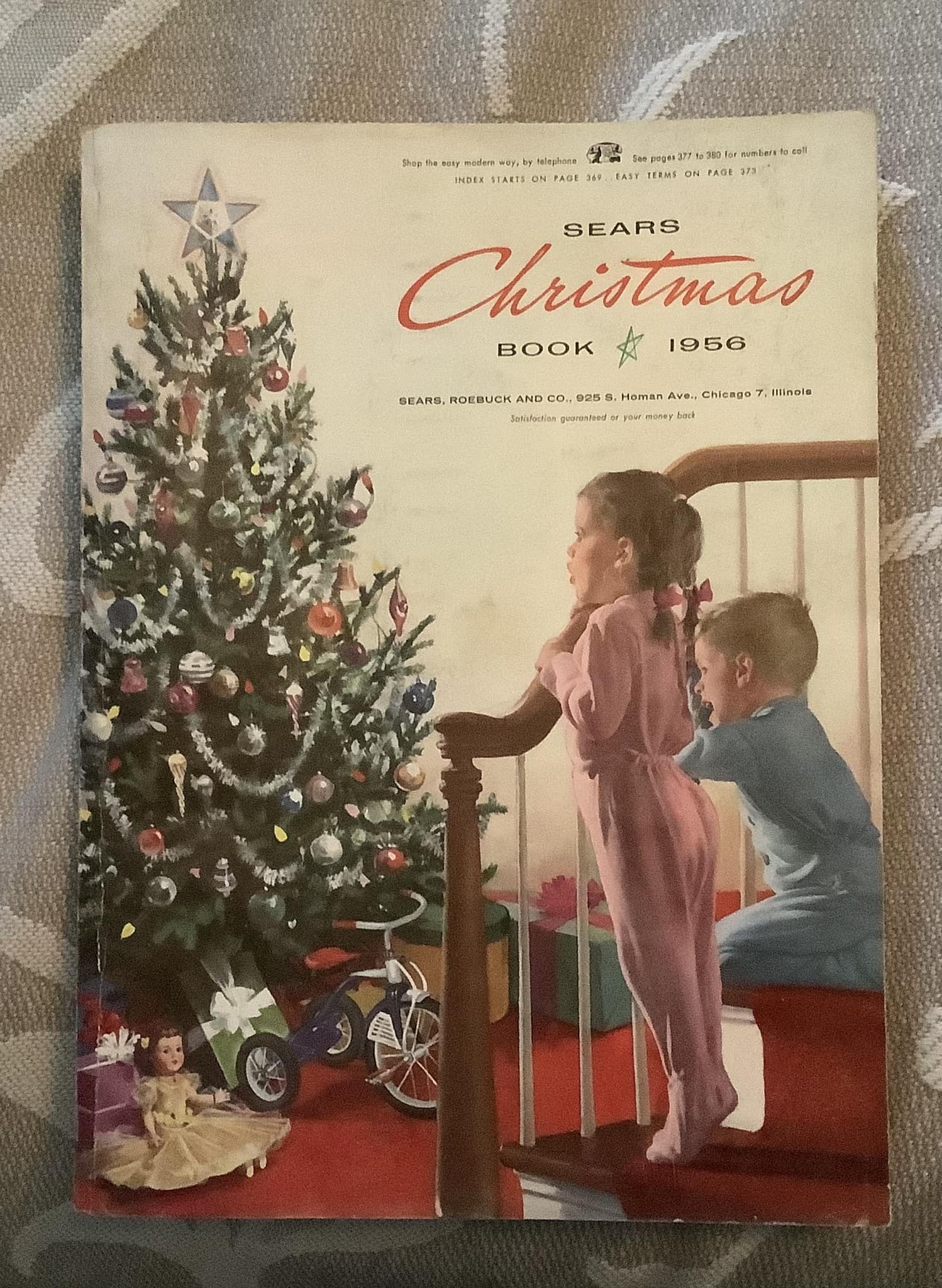 Nostalgic 1956 Sears Wish Book at Christmas