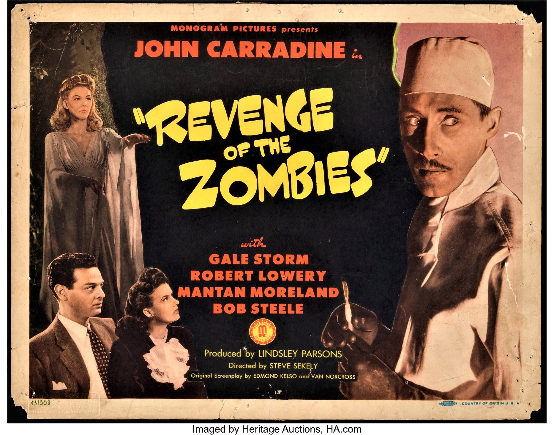 Gary - REVENGE OF THE ZOMBIES (Monogram, 1943), stars John Carradine ...