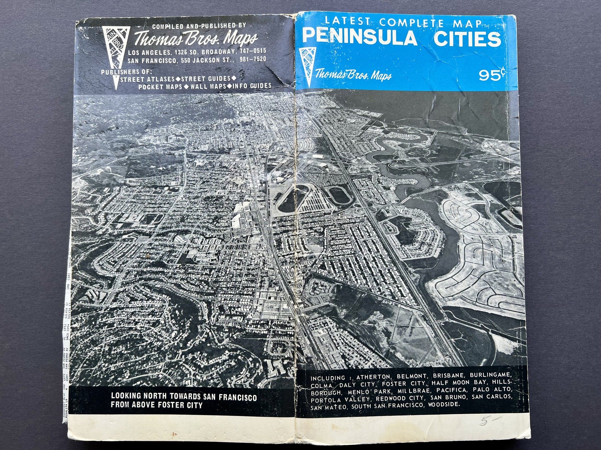 Vintage Thomas Bros. Peninsula Cities Map Discussion