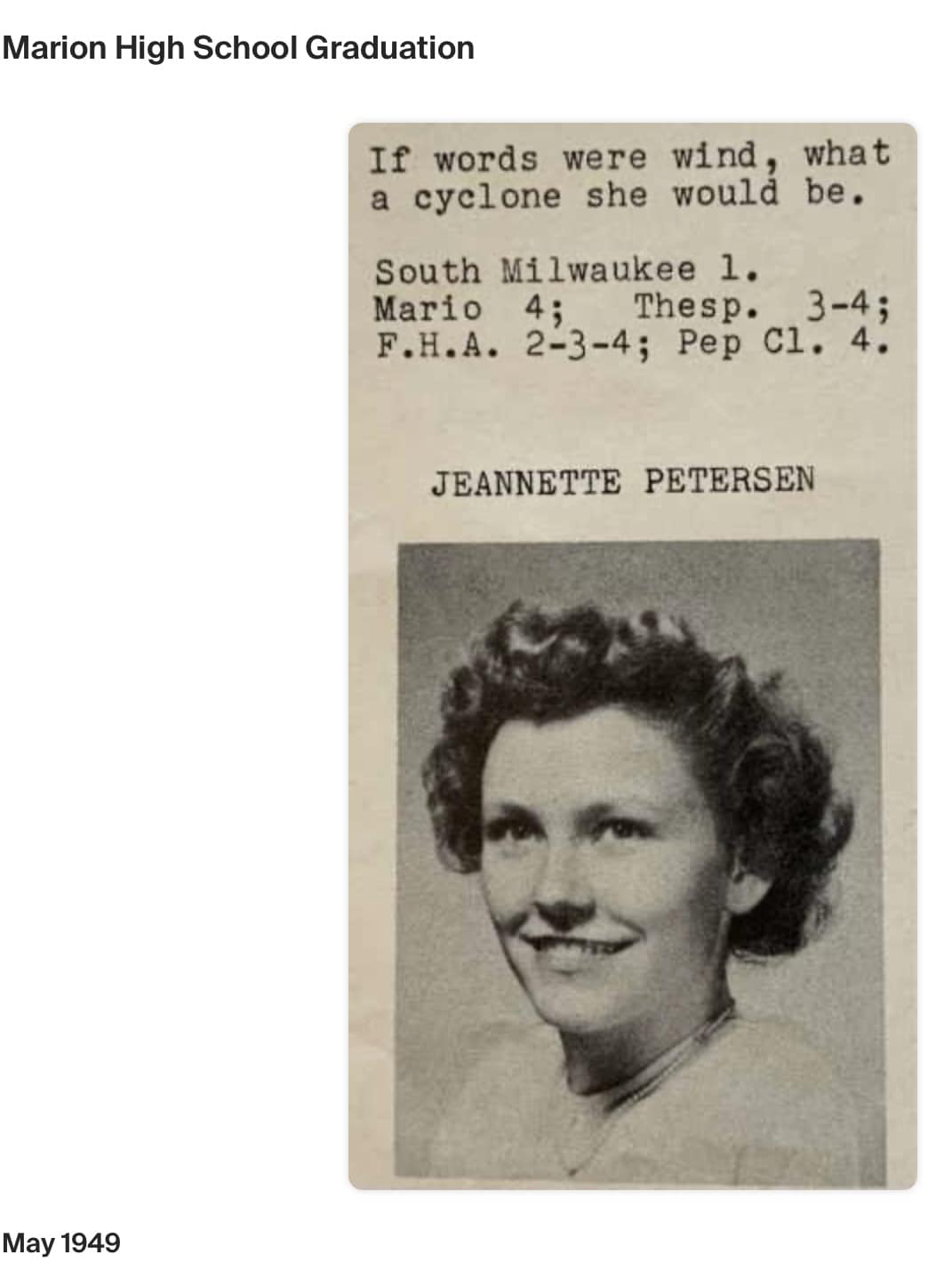 Jean M. Partain, 79, a Gig Harbor resident since 2004, died April