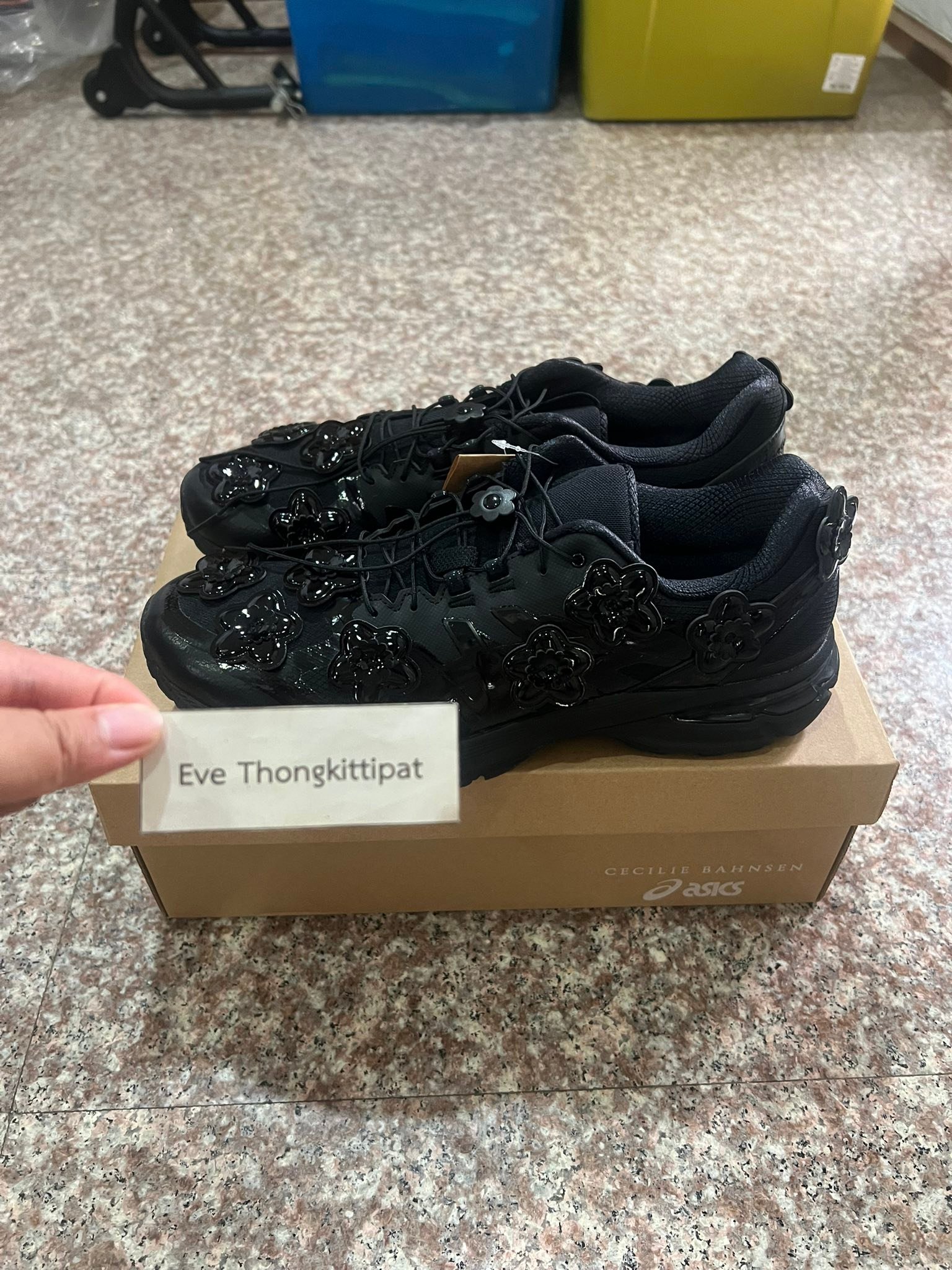 asics x cecilie bahnsen gel-terrain black ไซส์ : US12 / UK11 / EUR 