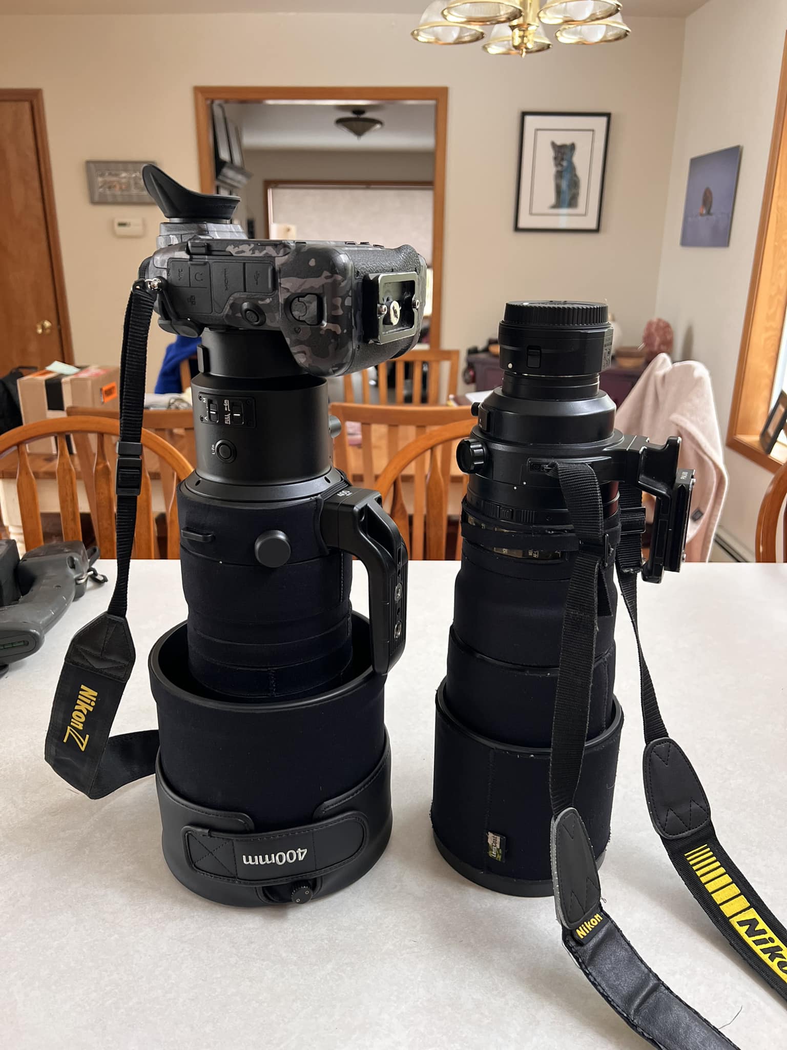 Carrying nikkor 400 f/2.8 lens to events