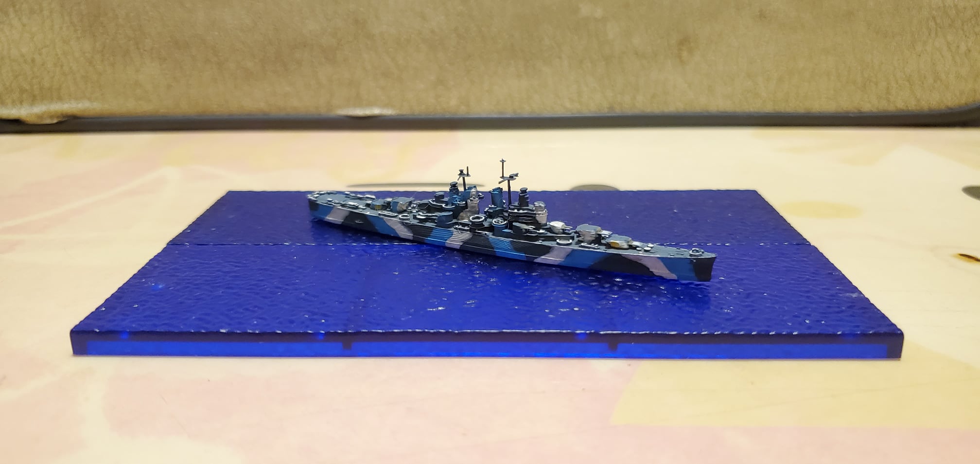 Cleveland-class light cruiser USS Miami 1/700 scale model