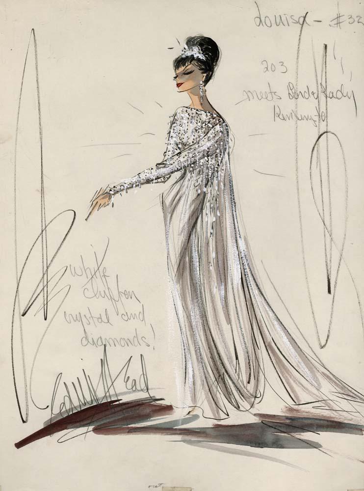 edith head what a way to go backless dress Head's iconic costume designs in 'What Go' movie Color:Light Blue Foil FY26WK38HIGHSTOCKCOVER The Best Backless Bra