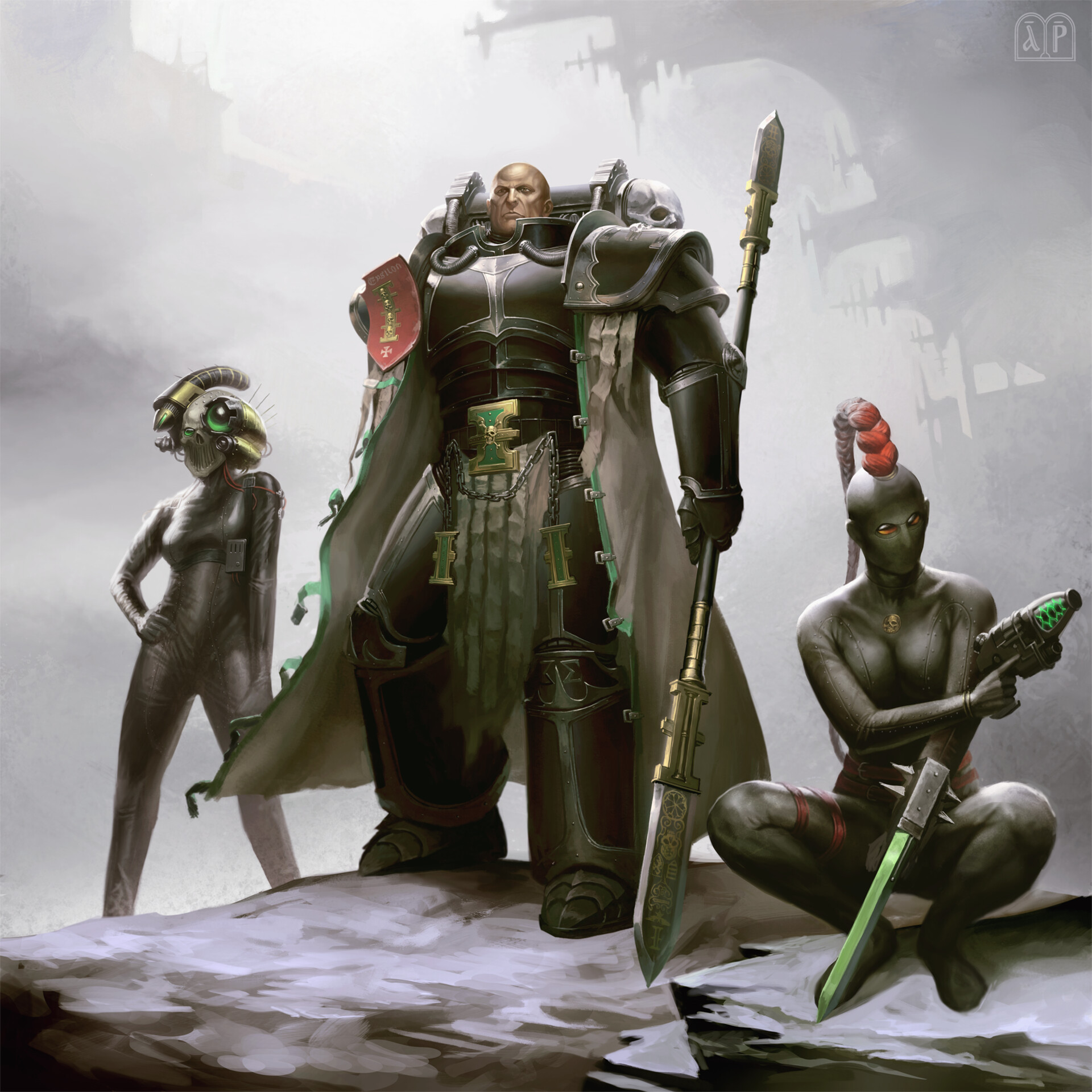 Inquisitor with Imperial Assassins by Ilya Gurenko