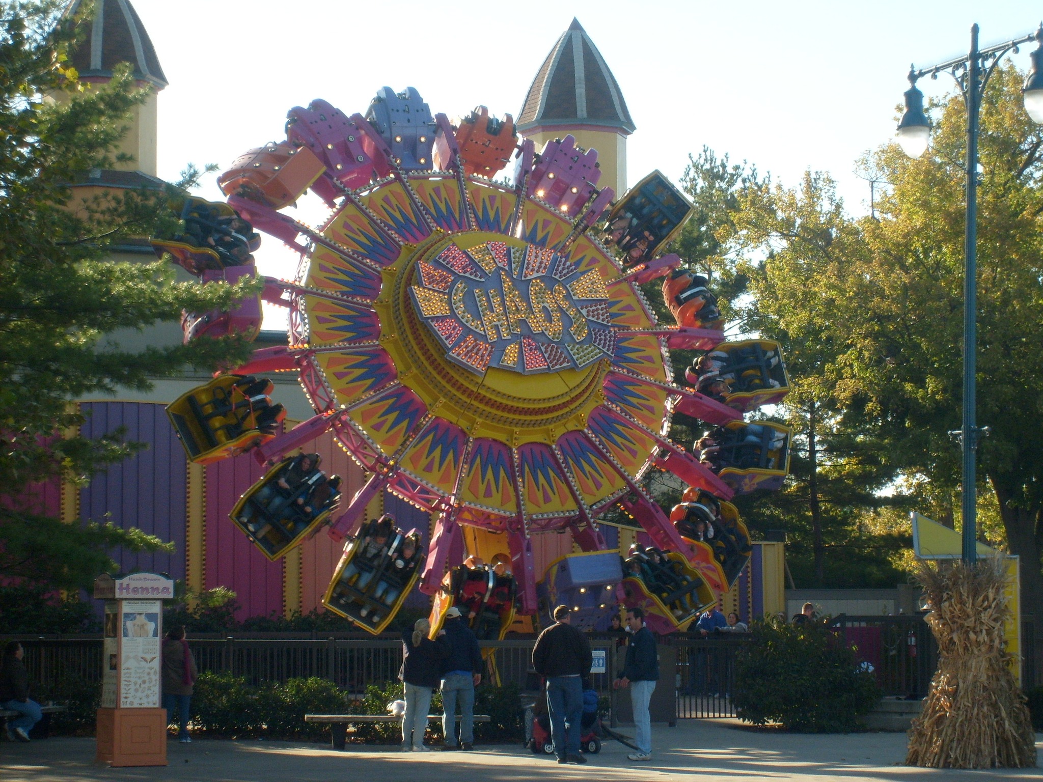 Chaos opened at Cedar Point in 1997. The ride was originally