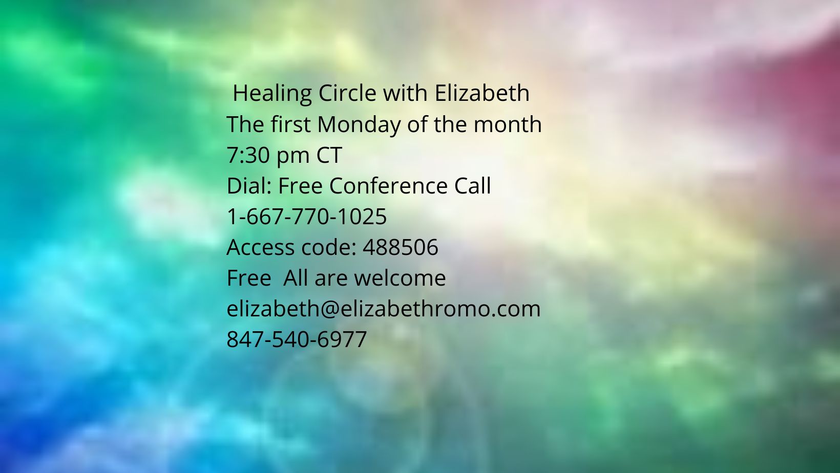 The Healing Circle with Elizabeth Romo | Facebook