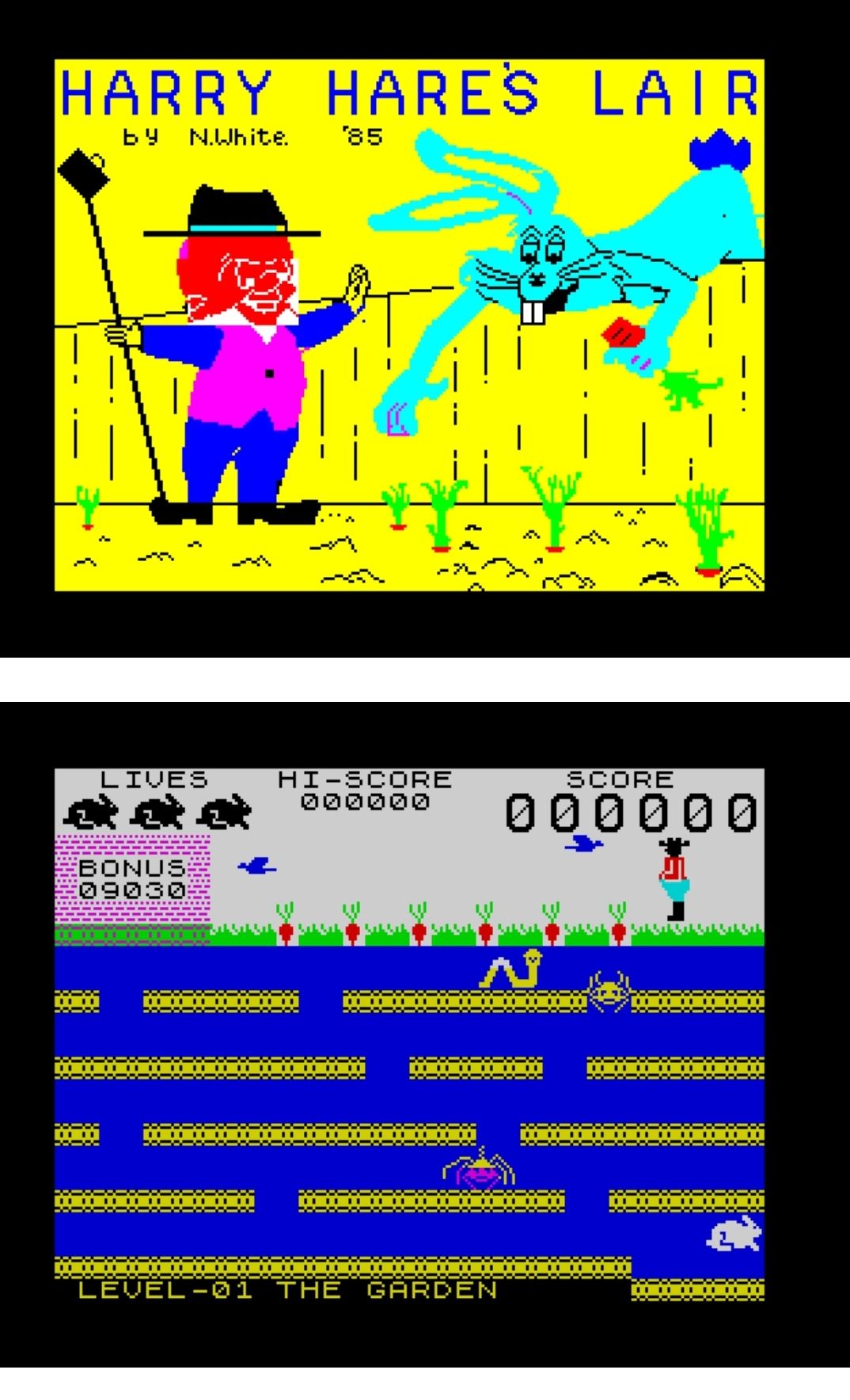 Harry Hare's Lair on ZX Spectrum