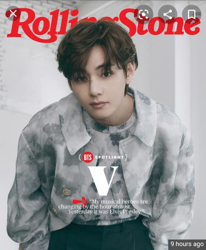 Presenting Rolling Stone's latest solo May 2026 cover: #BTS' V