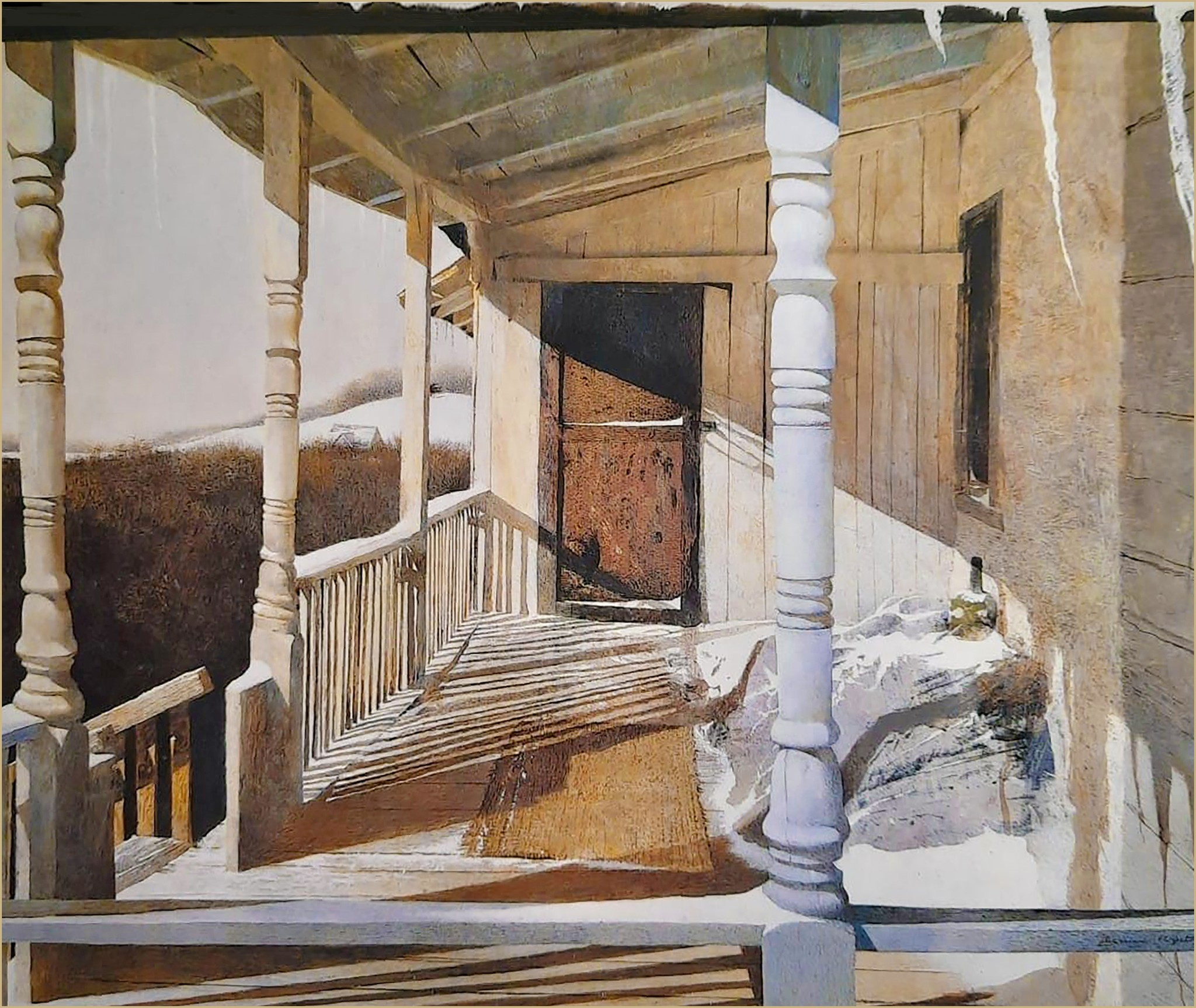Andrew Wyeth, Farm Road, 1979 #art #painting