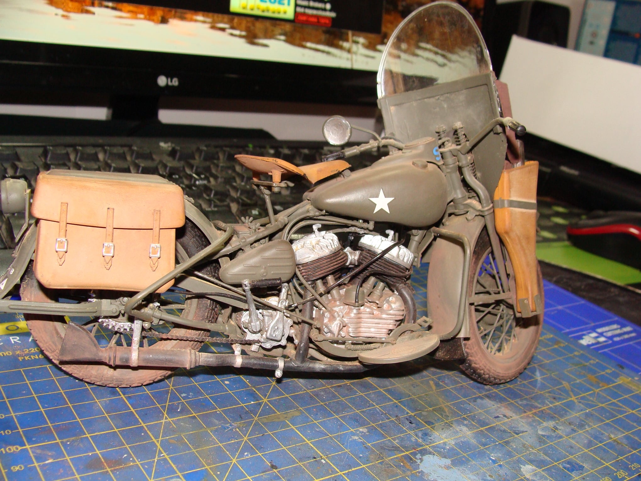 From Patrick Azzopardi : WLA 750 conversion from military bike to