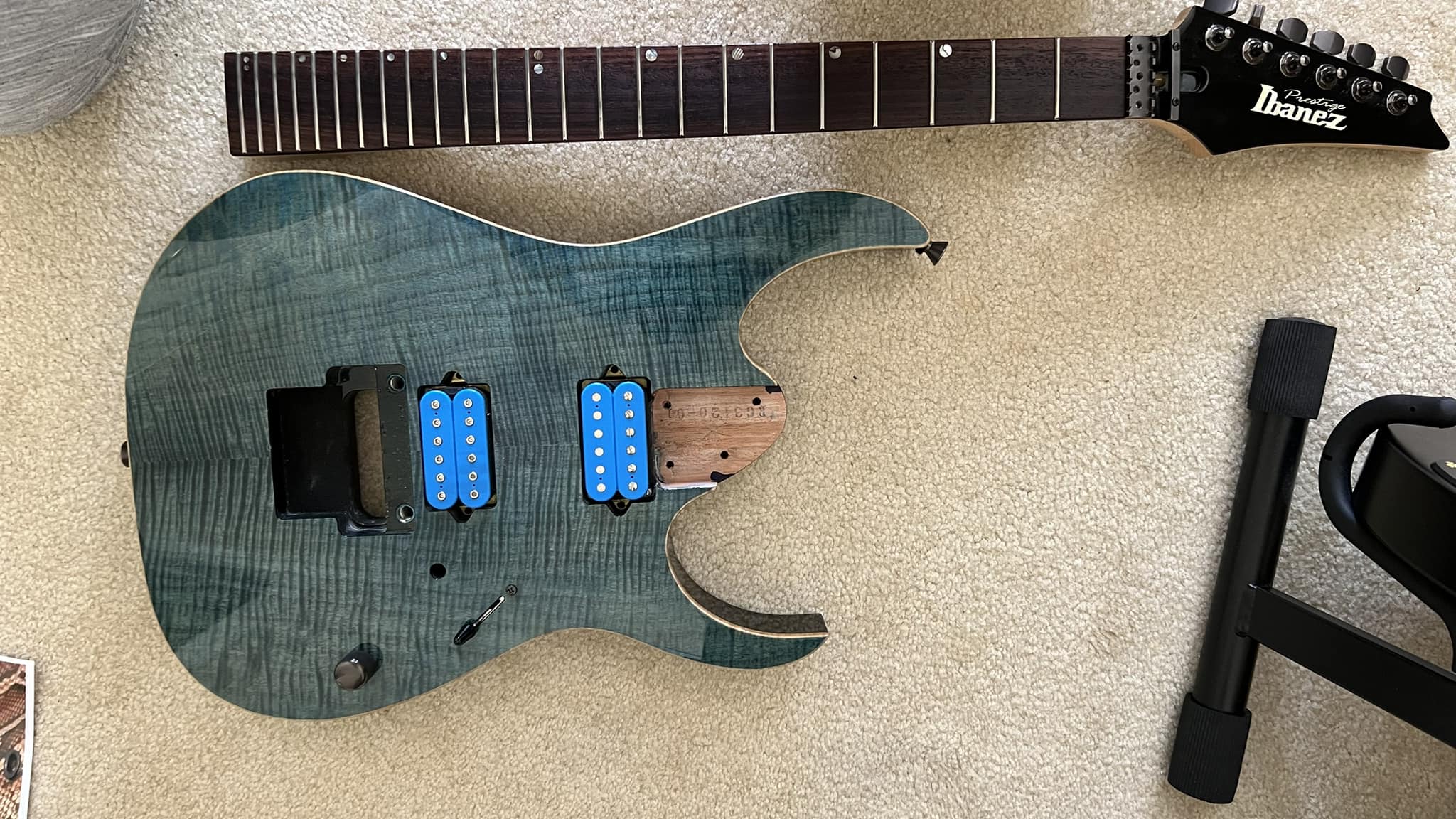 Custom painted Ibanez RG7321 by Louie Feliz