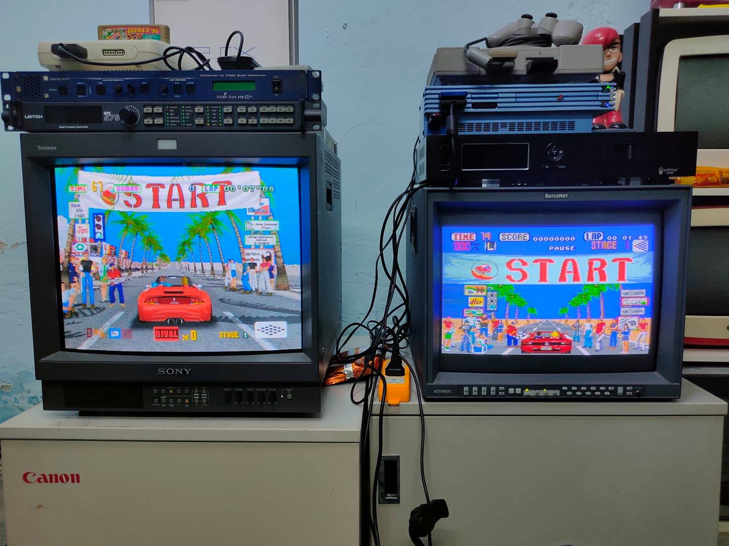 PS2 RIDGE RACER 5 VIA SCART ON RGB MODDED SONY KV-27V42 60FPS