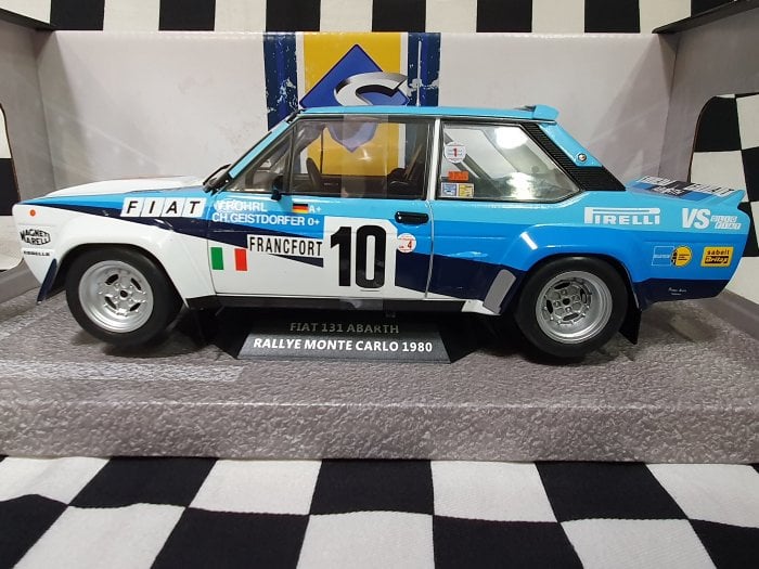Modèle Réduit Fiat 131 Abarth Rallye Monte Carlo 1980 - Échelle 1/24 Altaya IXO - Occasion