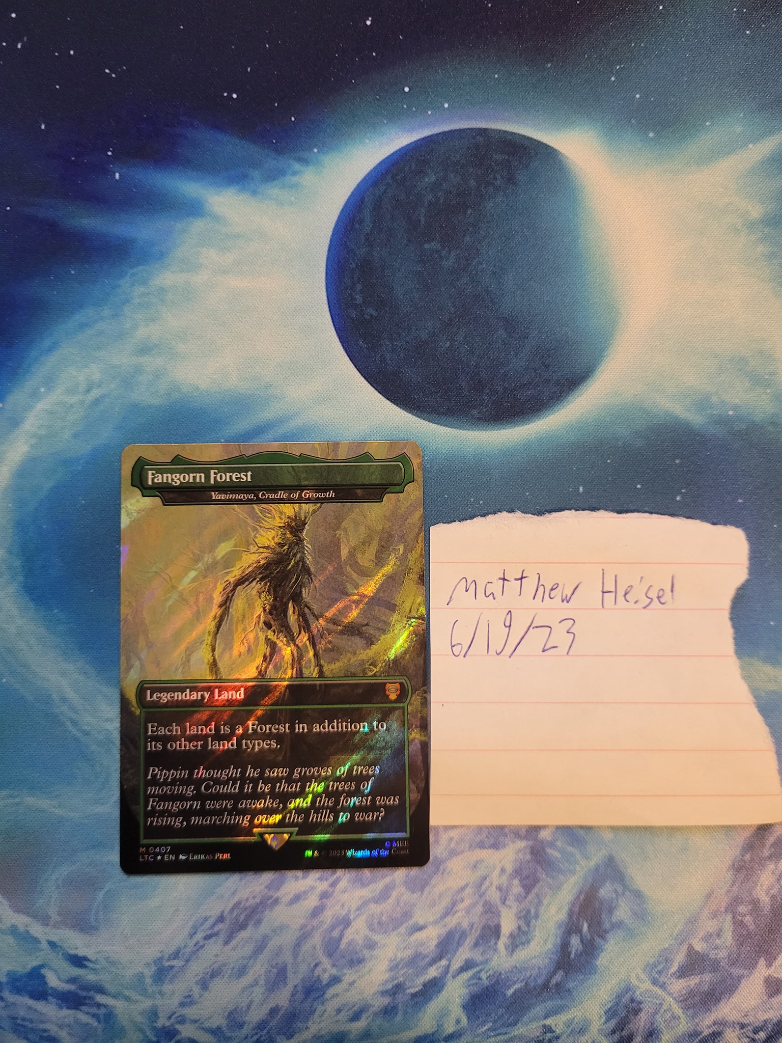 Is this Fangorn Forest surge Foil card authentic?