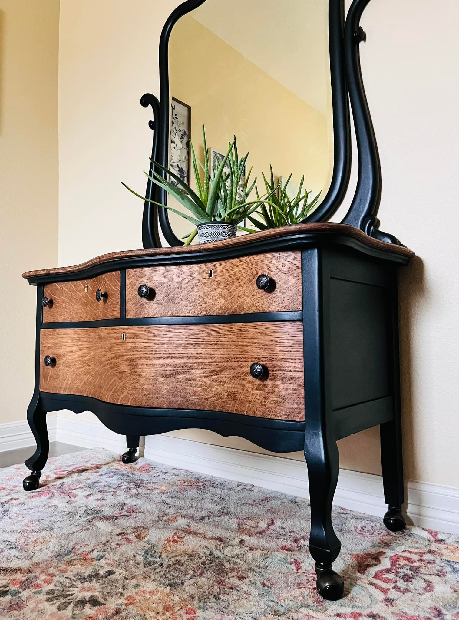black stained dresser makeover with coal and Minwax gel stain Size:43.5 (US 12.5) Occasion: Party Outfits Lace Long Sleeves Asymmetrical