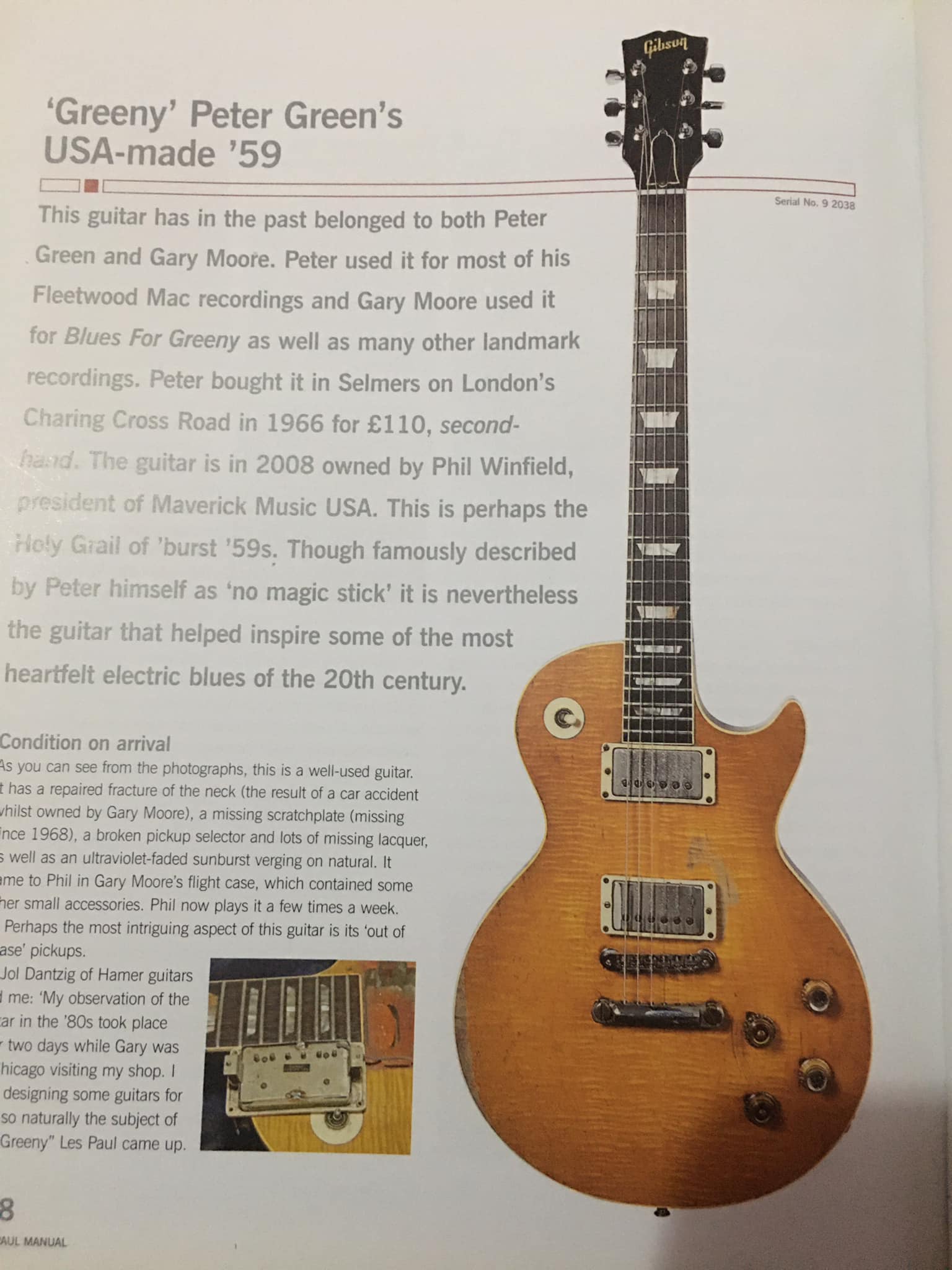 The Story of Greeny, a Legendary 1959 Gibson Les Paul Standard Guitar