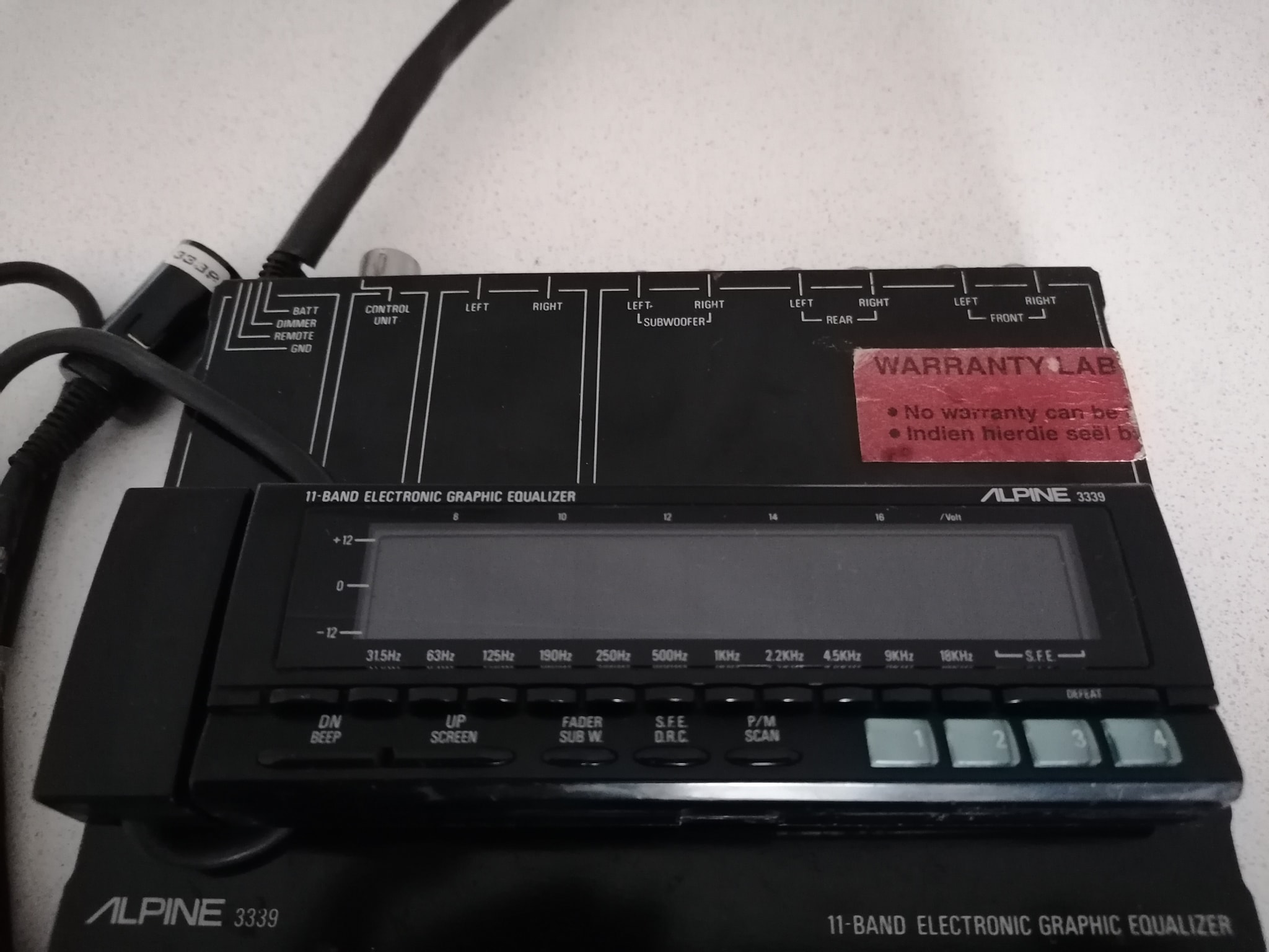 Anybody has a alpine 3347 or 3348 audio graphic equalizer per chance?