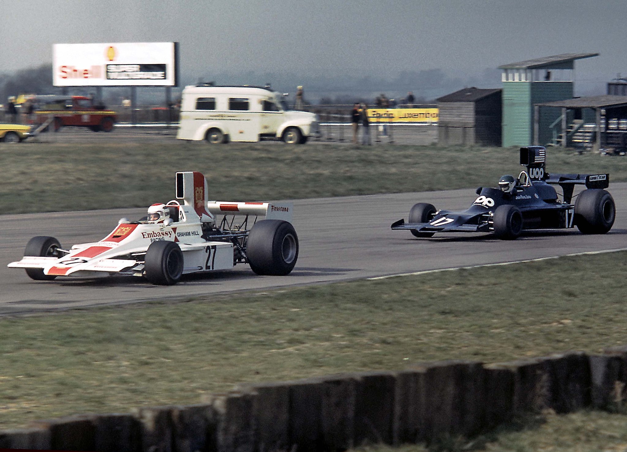 Year 1974 Argentina Grand Prix Embassy Hill Lola T370 being