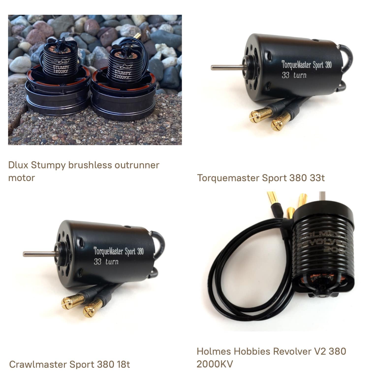 What kv Dlux Stumpy brushless outrunner motor is best for UTB18?
