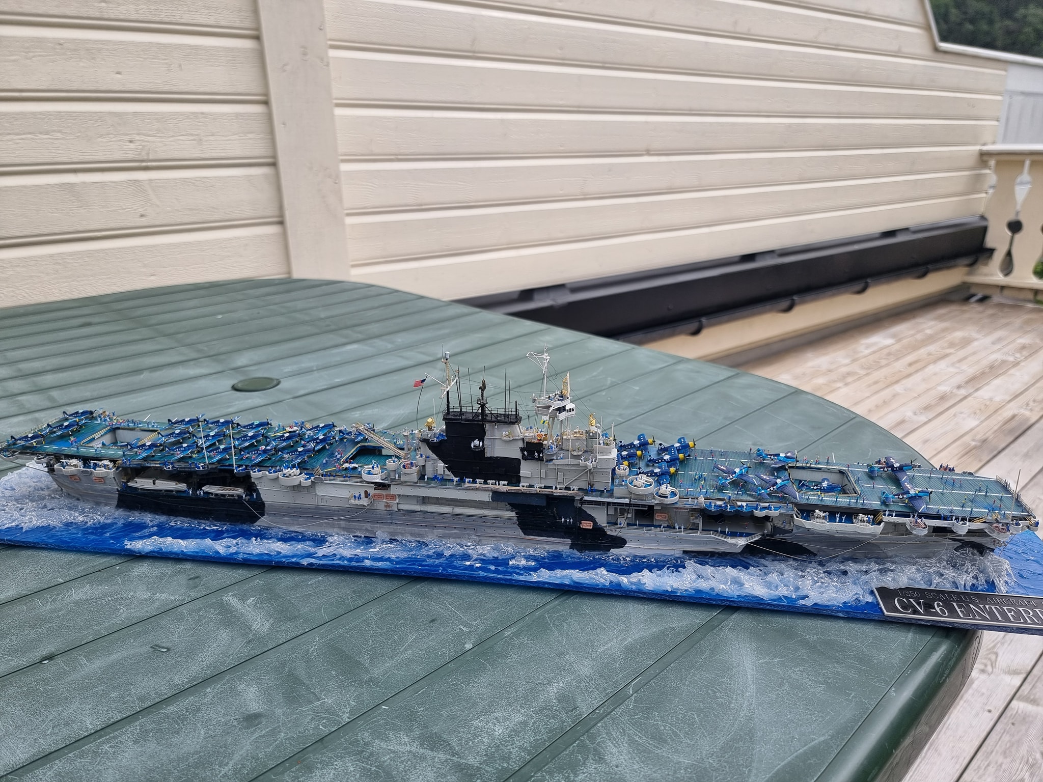 USS Enterprise CV-6 cosplay and model by sosenka