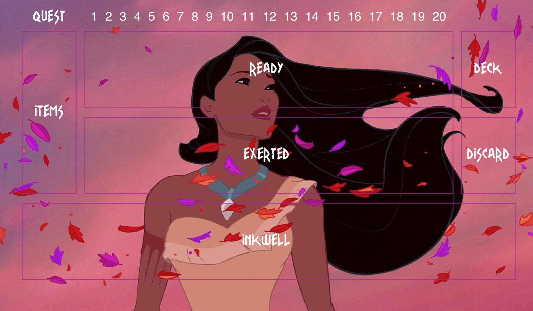 Pocahontas Colors of the Wind performance in Disney Lorcana TCG