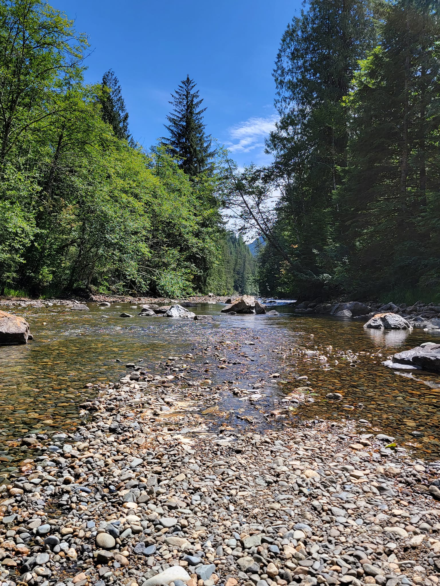 Spent half the day at South Fork Snoqualmie River, Olallie State Park
