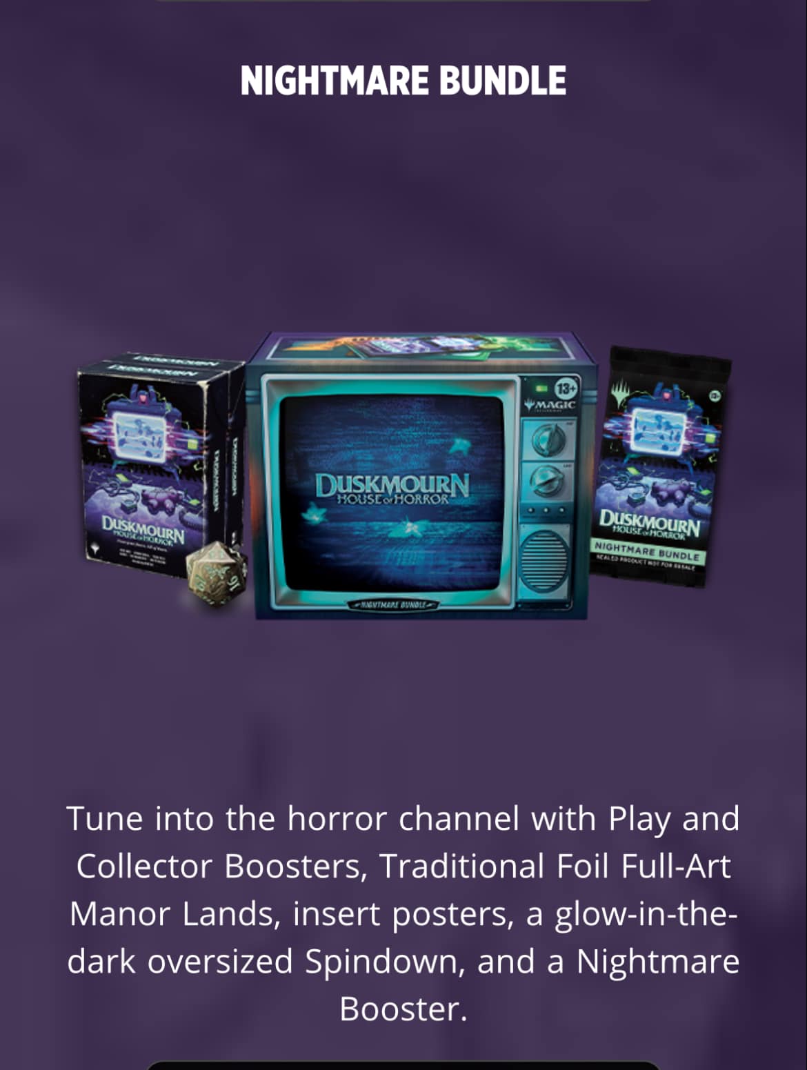 Duskmourn nightmare bundle now available