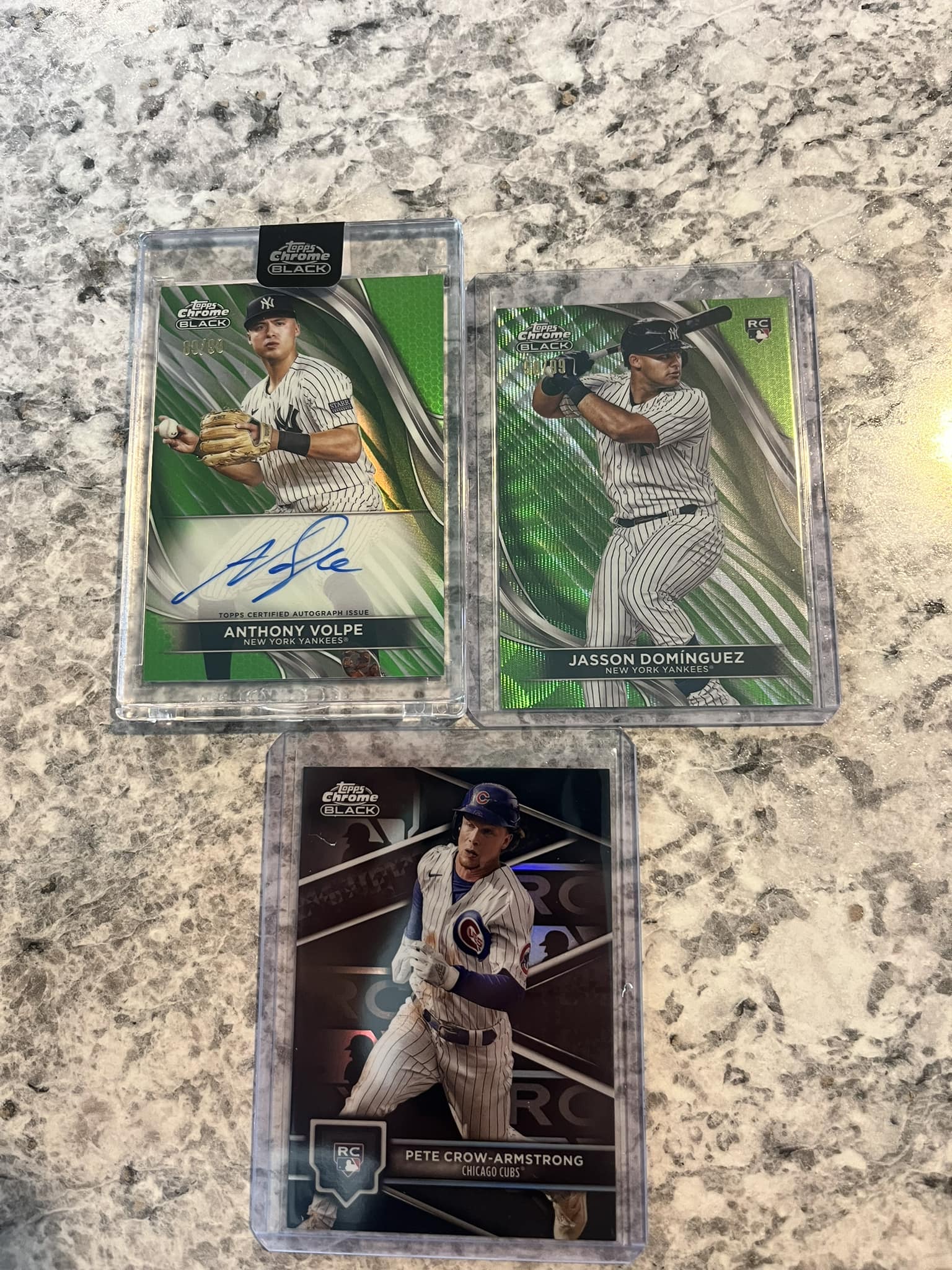 Nice little topps chrome black box! Pete crow Armstrong is the 